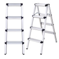 Novo design de alta qualidade um tipo de escada de alumínio para uso doméstico, plataforma de uma escada de armação